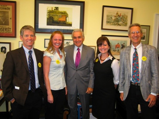 Activists with Rep Hinchey