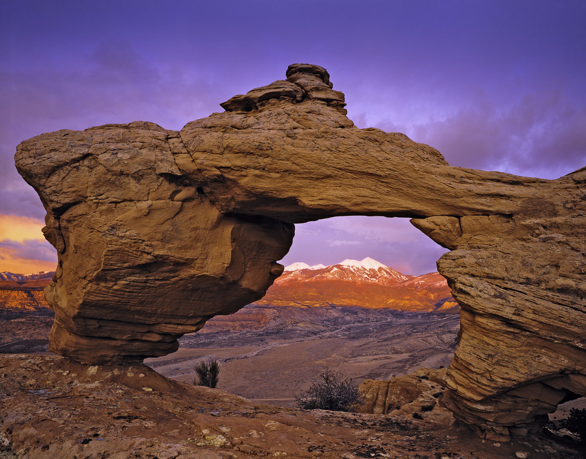 Behind the Rocks &amp; La Sal Mountains (Tom Till)
