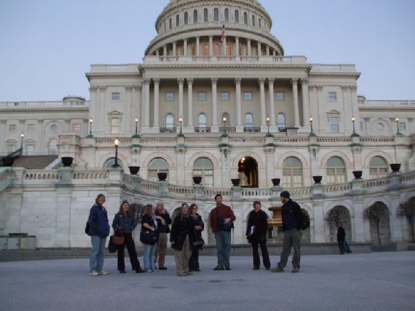 Activists in front of Capitol