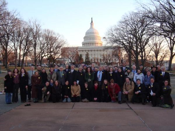 Group photo in front of the Capitol