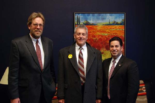 Allen Gilberg, Jack Arnold, and Rep. Ben Ray Lujan